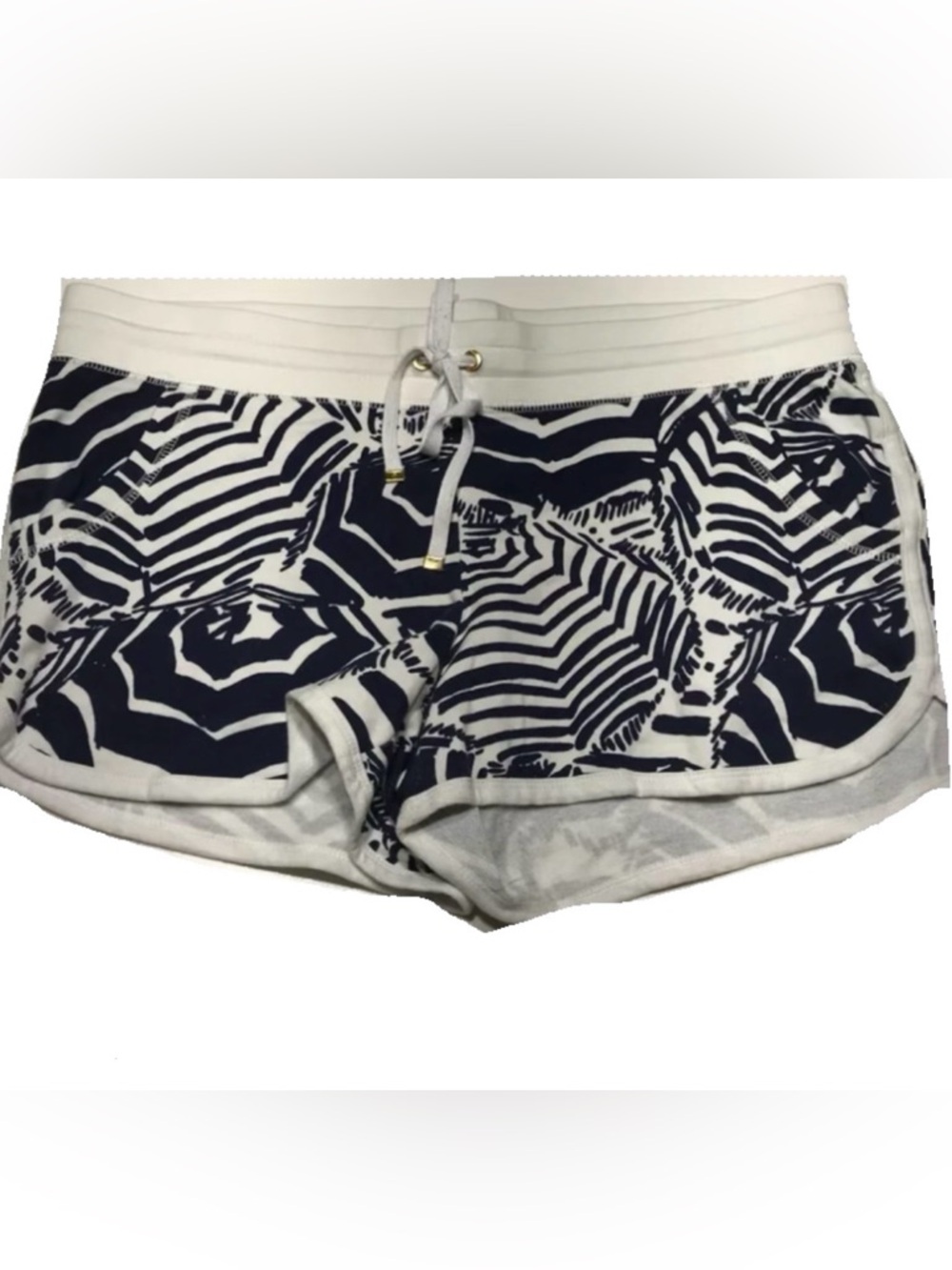 Lilly Pulitzer Umbrella Boy navy white drawstring shorts medium